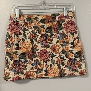 Zara Floral Tapestry Skirt
